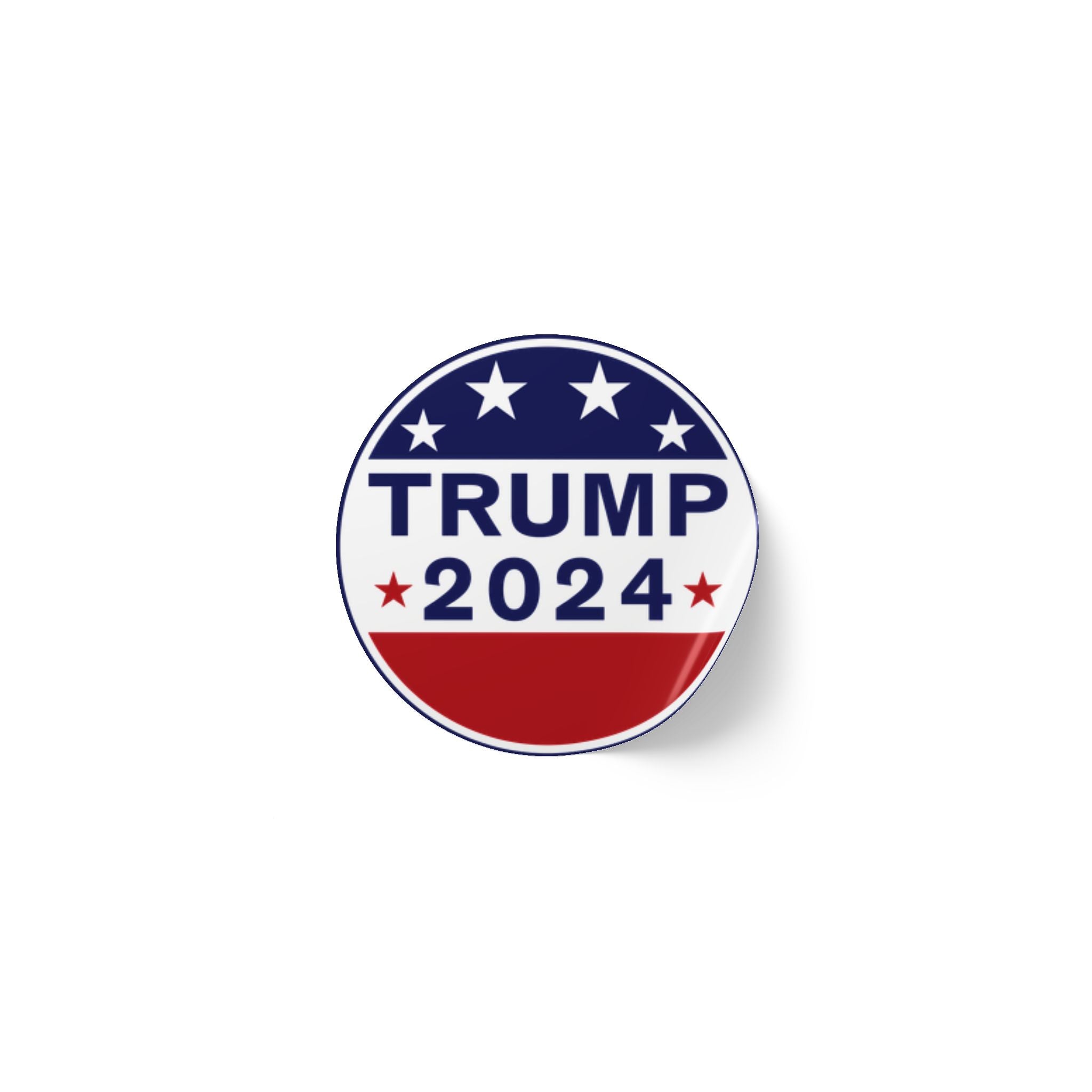 Round Sticker Label Rolls - Weather Proof Republican Party Trump 2024