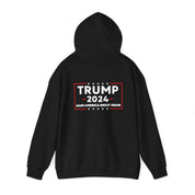 Unisex Heavy Blend Trump 2024 Hoodie -  Patriotic Republican, Trump 2024 Make America Great Again