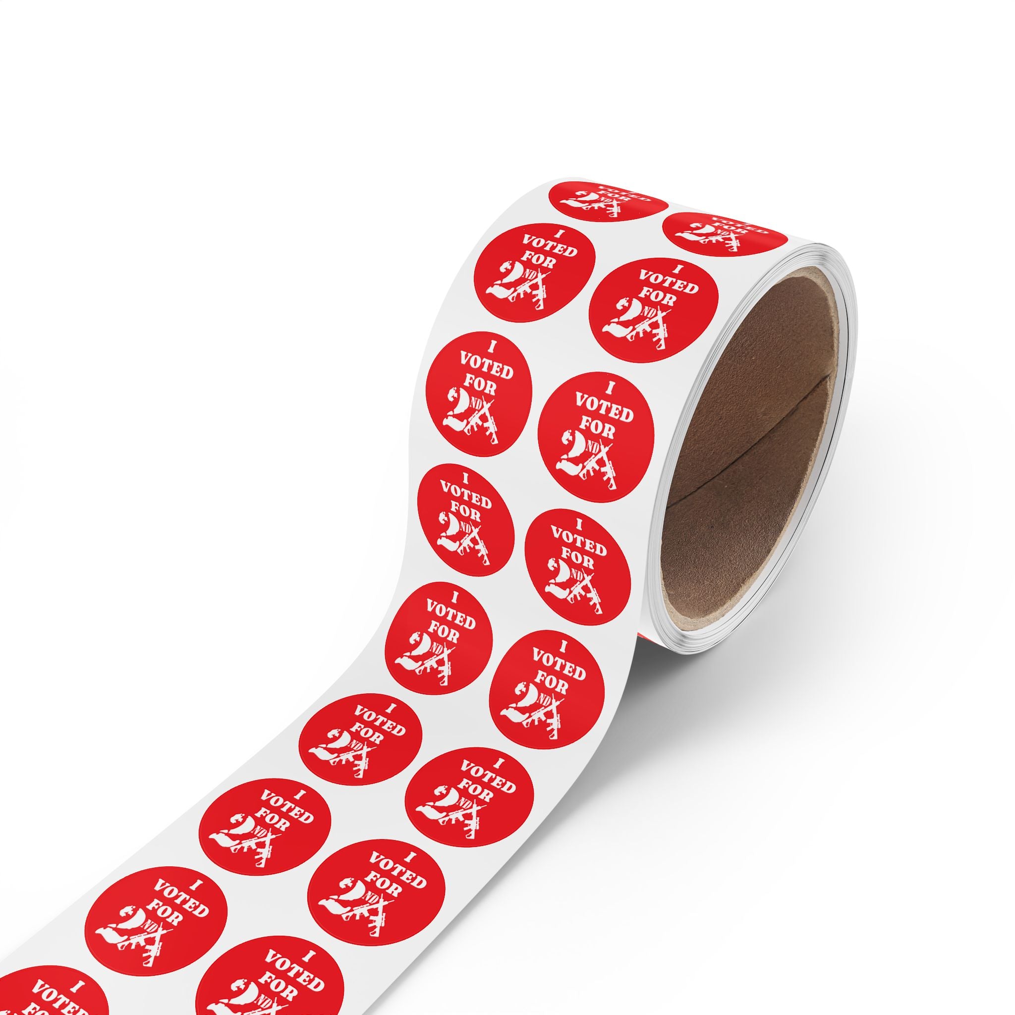 Round Sticker Label Rolls - Weather Proof 2nd Amendment Gun Owner Rights