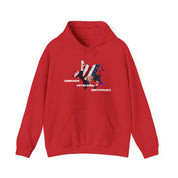 Unisex Heavy Blend Trump 2024 Hoodie -  Patriotic Republican, Unbroken, Unyielding, Unstoppable