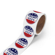 Round Sticker Label Rolls - Weather Proof Republican Party Trump 2024