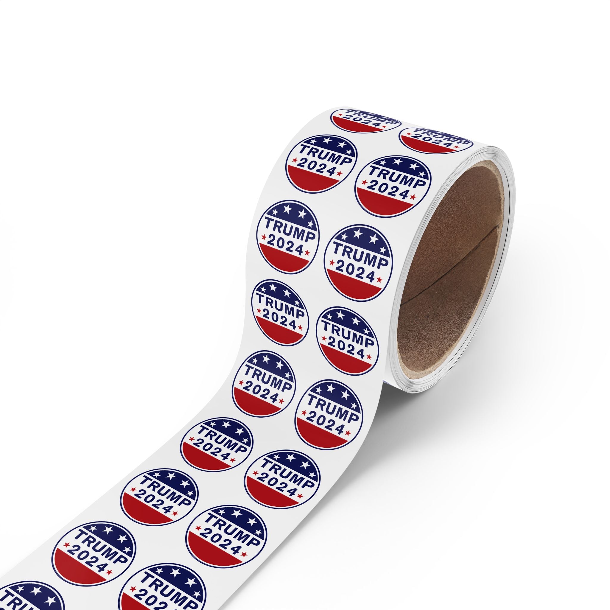 Round Sticker Label Rolls - Weather Proof Republican Party Trump 2024