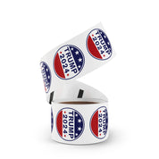 Round Sticker Label Rolls - Weather Proof Republican Party Trump 2024